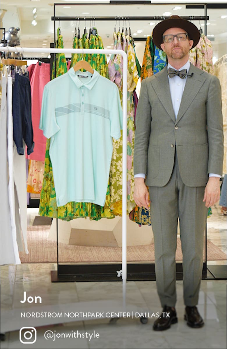 Matter of Opinion Stripe Stretch Polo, sales video thumbnail