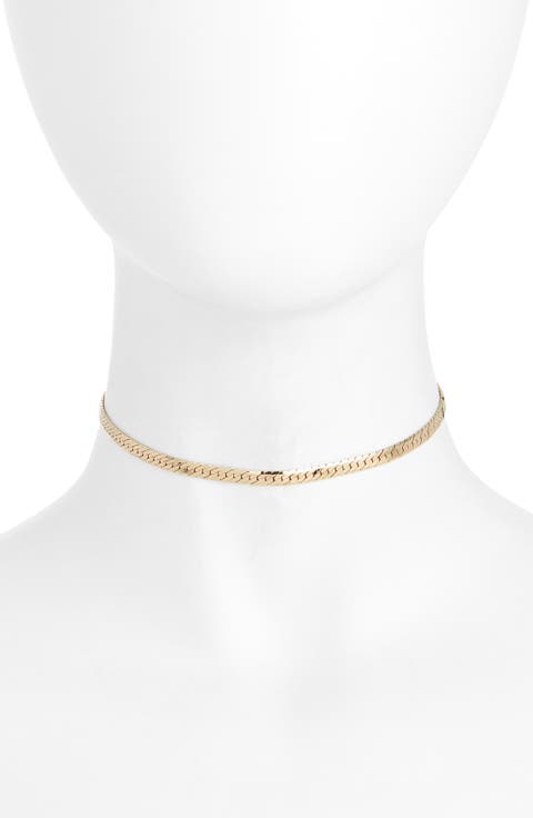 Sicily Herringbone Chain Choker