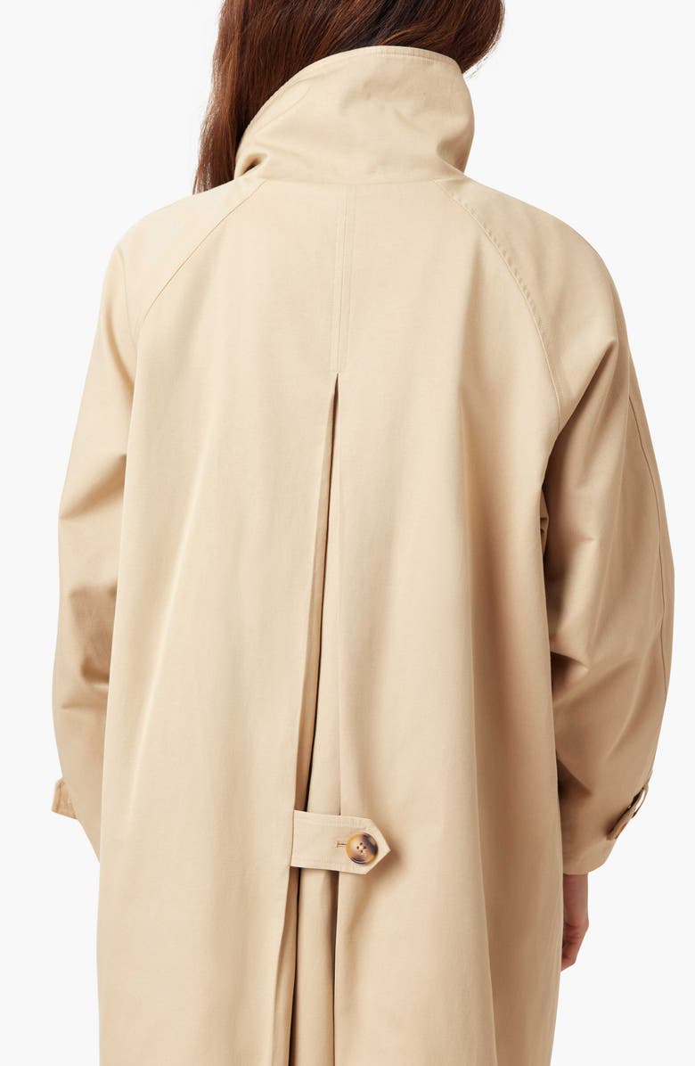Habitual High Neck Trench Coat, Alternate, color, Curds And Whey
