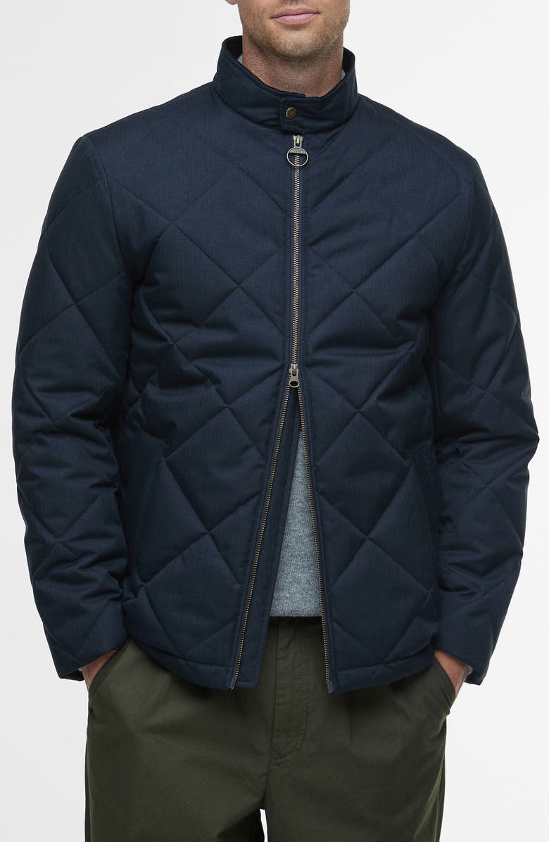 Barbour Harrington Box Quilted Jacket, Main, color, Navy