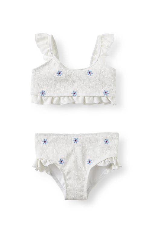 Cotton On Kids Kid's Emily Bikini In Vanilla Crinkle Embroidered