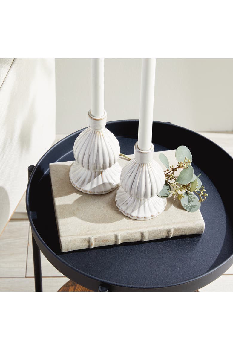 Mela Taper Candle Holders Set of 2, Alternate, color, Off-White