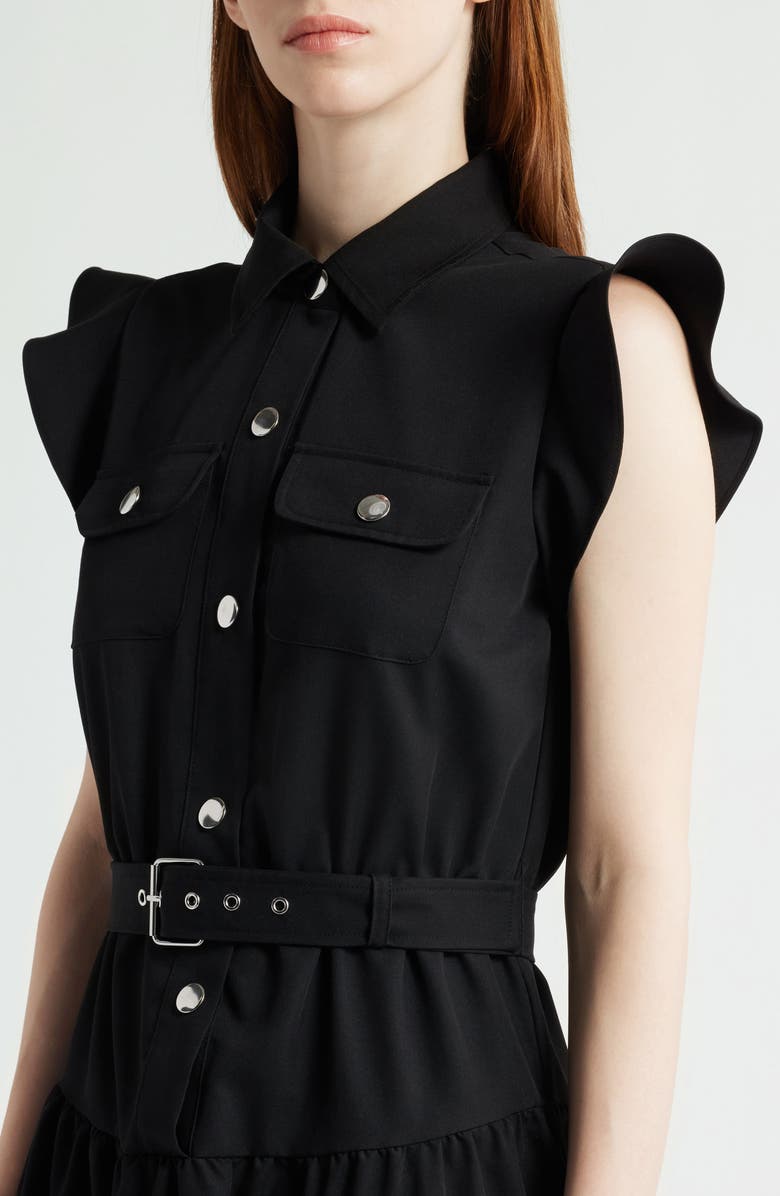 Tahari ASL Tiered Midi Dress, Alternate, color, 