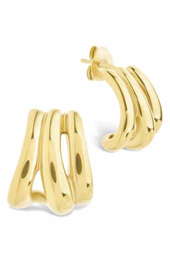 Clarice Triple Layered Hoop Earrings