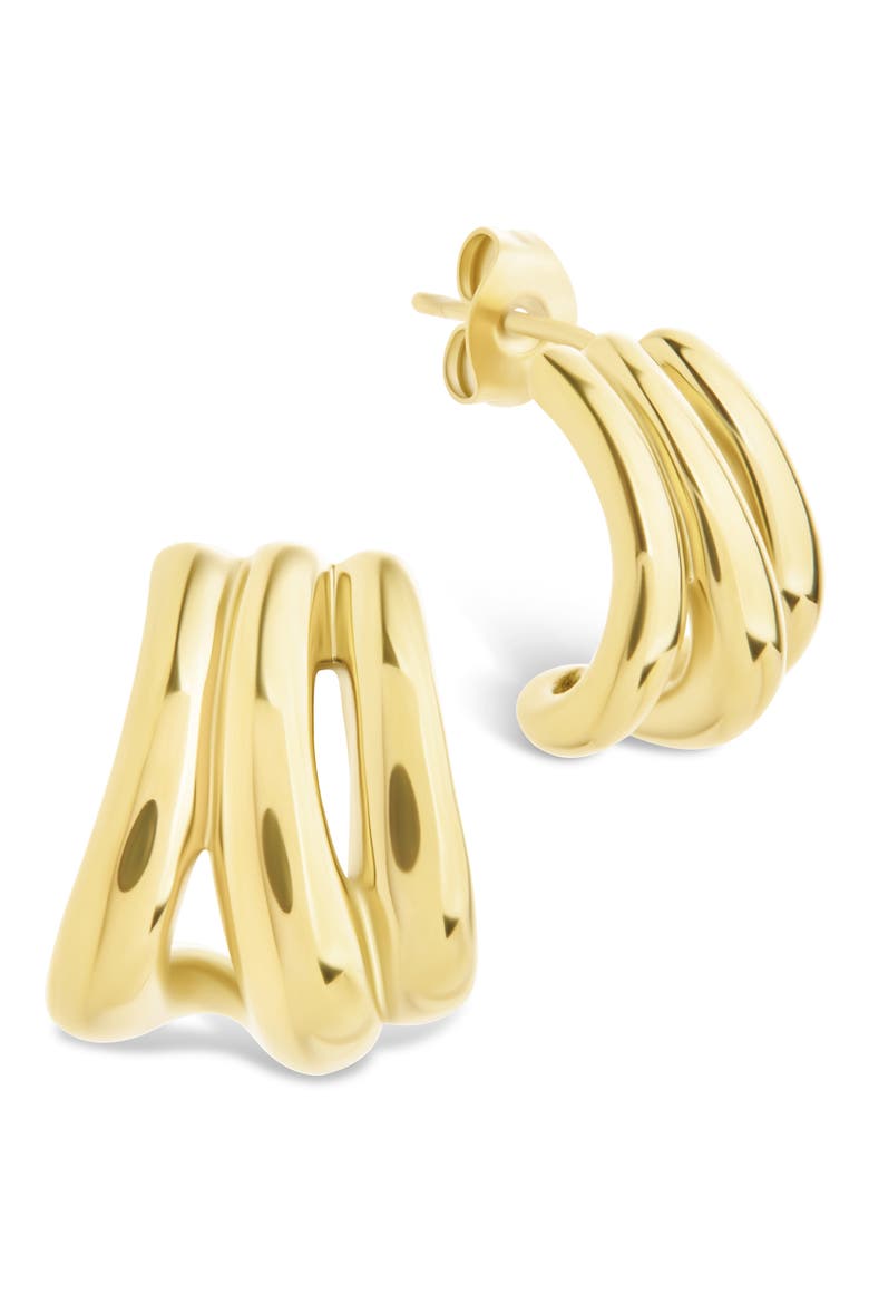 Clarice Triple Layered Hoop Earrings video