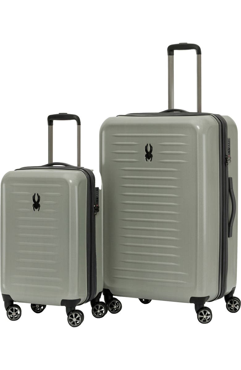 Spyder Rails 2 Piece Luggage Set, Main, color, Moss Gray