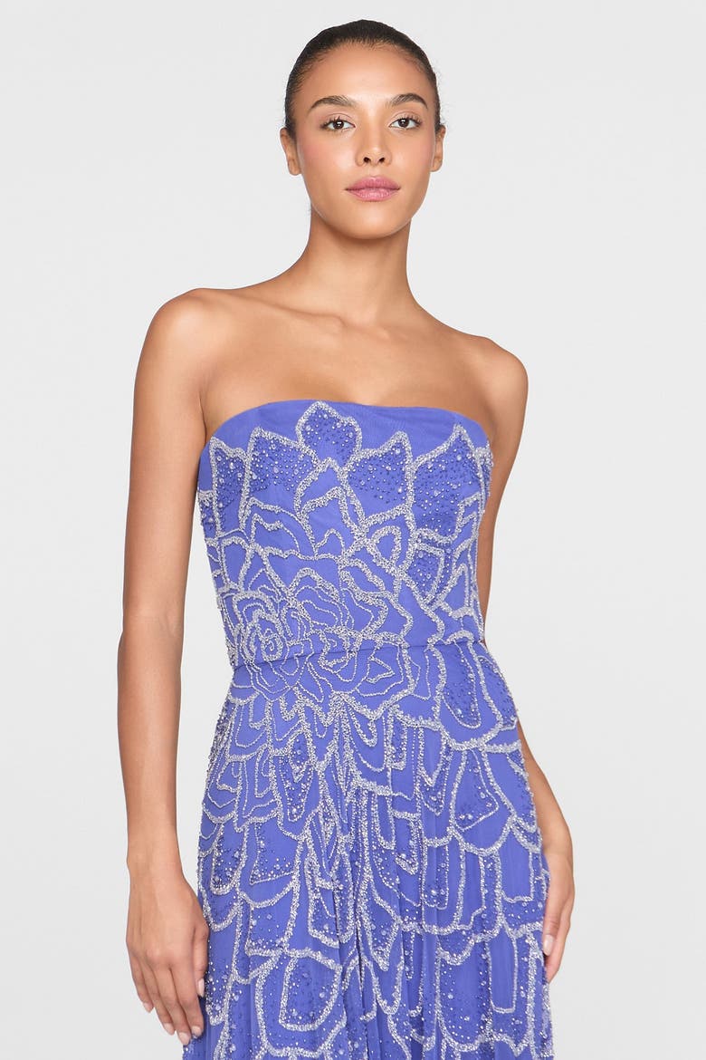 Ramona Ombre Beaded Gown, Alternate, color, Iris Bloom