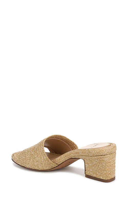 Vince Ariana Raffia Mule Sandals In Toasted Wheat