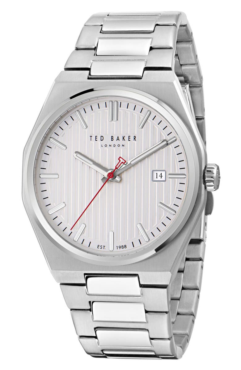 Ted Baker Barteen Bracelet Watch, 40mm, Main, color, Silver