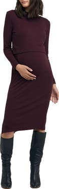 Ripe Maternity Ruby Rib Dress