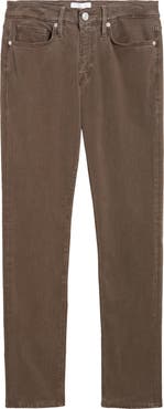 FRAME L'Homme Slim Fit Five-Pocket Twill Pants