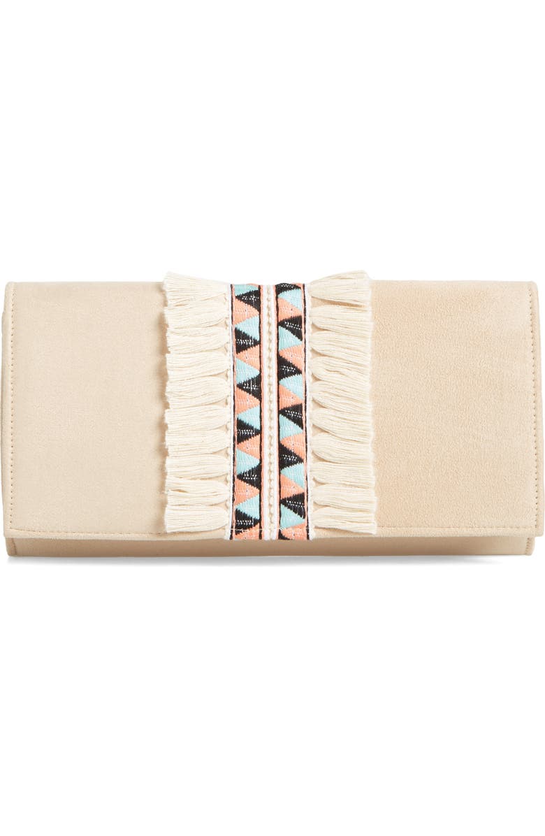 Shiraleah Rada Embroidered Clutch, Main, color,