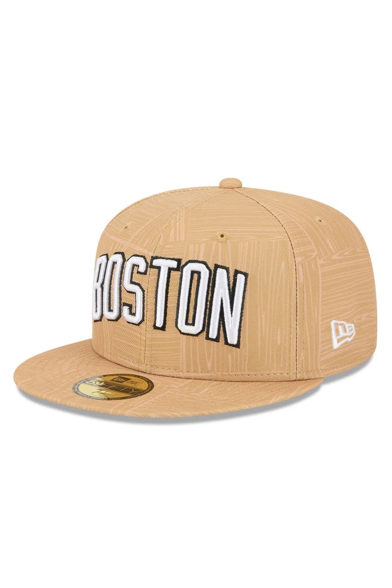 Men's New Era Gold Boston Celtics 2025/26 City Edition Alternate 59FIFTY Fitted Hat, Alternate, color, Gold