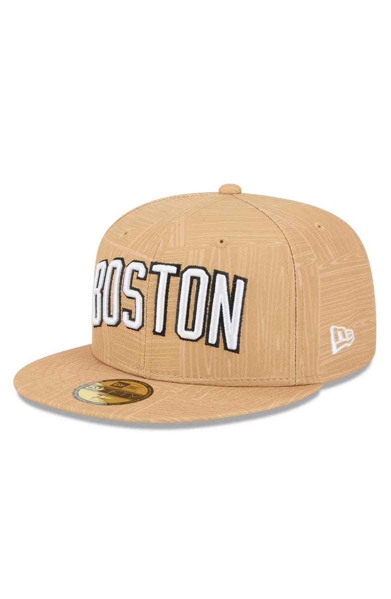 New Era Men's New Era Gold Boston Celtics 2025/26 City Edition Alternate 59FIFTY Fitted Hat, Alternate, color, Gold