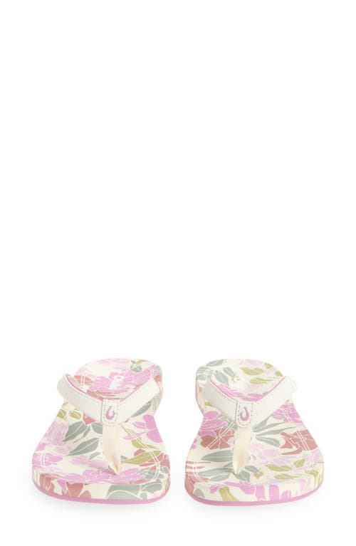 Olukai Uiki Water Resistant Flip Flop In White