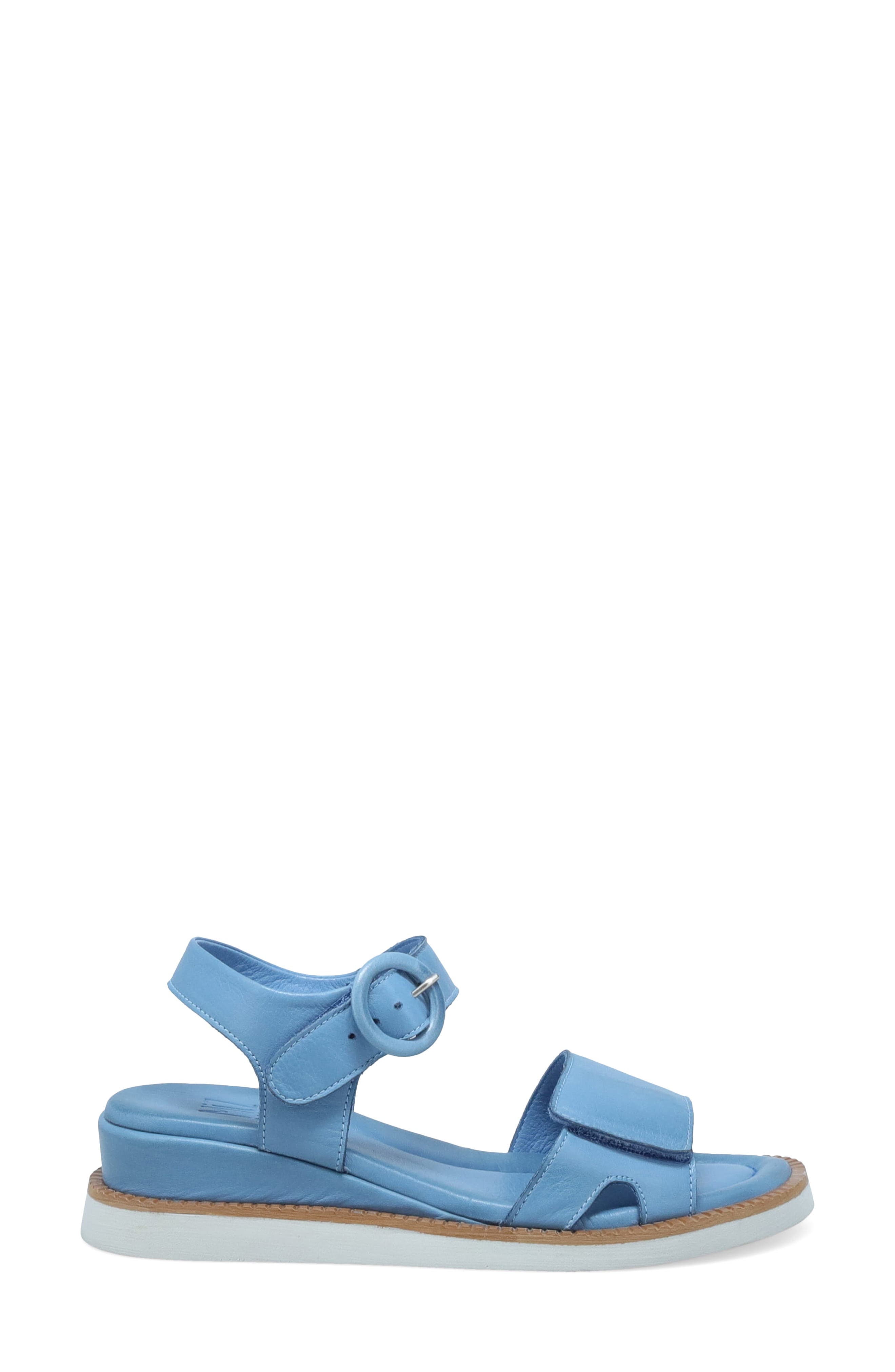 Eva Ankle Strap Platform Wedge Sandal, Alternate, color, JEANS