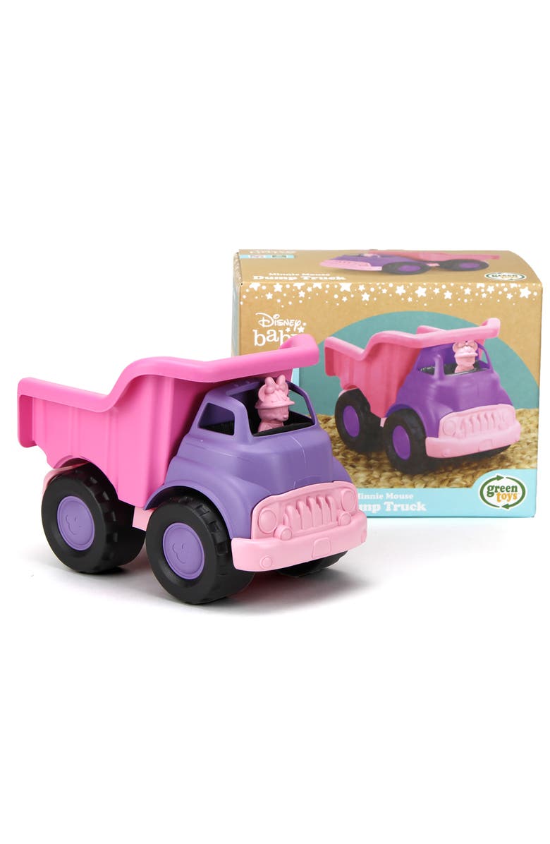 Green Toys Disney Baby Minnie Mouse Dump Truck, Plastic, Play Vehicle, Kids, Alternate, color, 