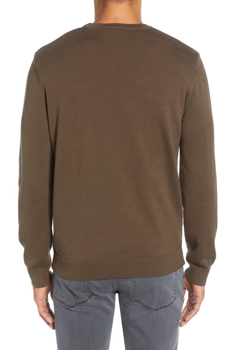 Milano Regular Fit Crewneck Sweater, Alternate, color, LODEN GREEN