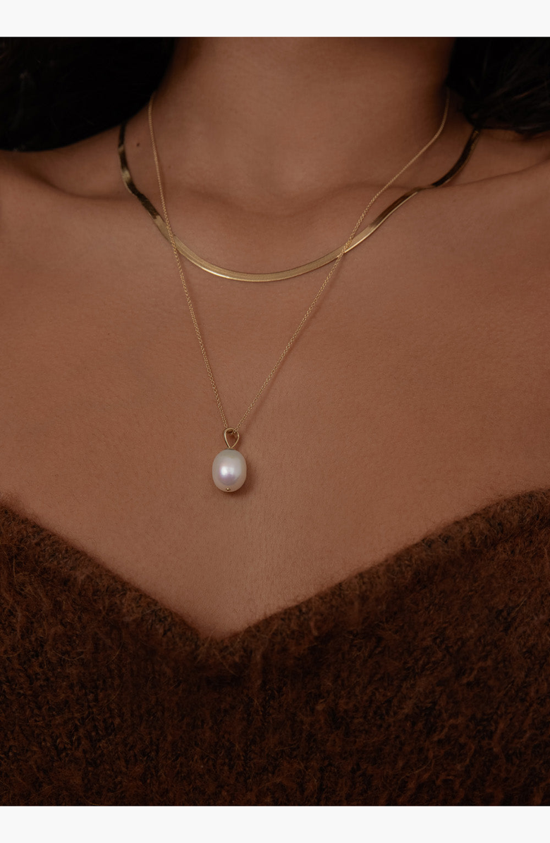 Kinn Carter Herringbone Chain Necklace, Alternate, color, 16-18 Inch