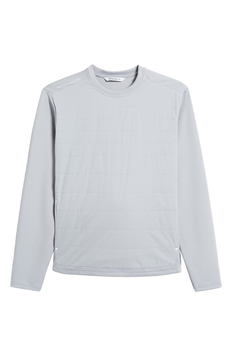 Peter Millar Bond Elite Quilted Crewneck Pullover, Alternate, color, 