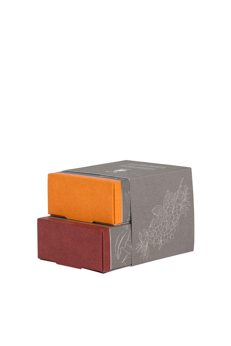 Shave Care Shaving Soap Duo of Sandalwood and Sea Buckthorn, Main, color, White