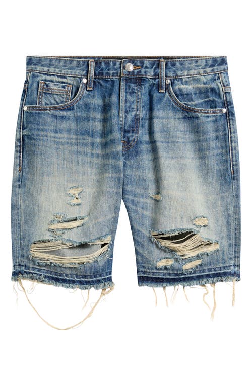 Billionaire Boys Club Bb Cadet Distressed Cutoff Denim Shorts