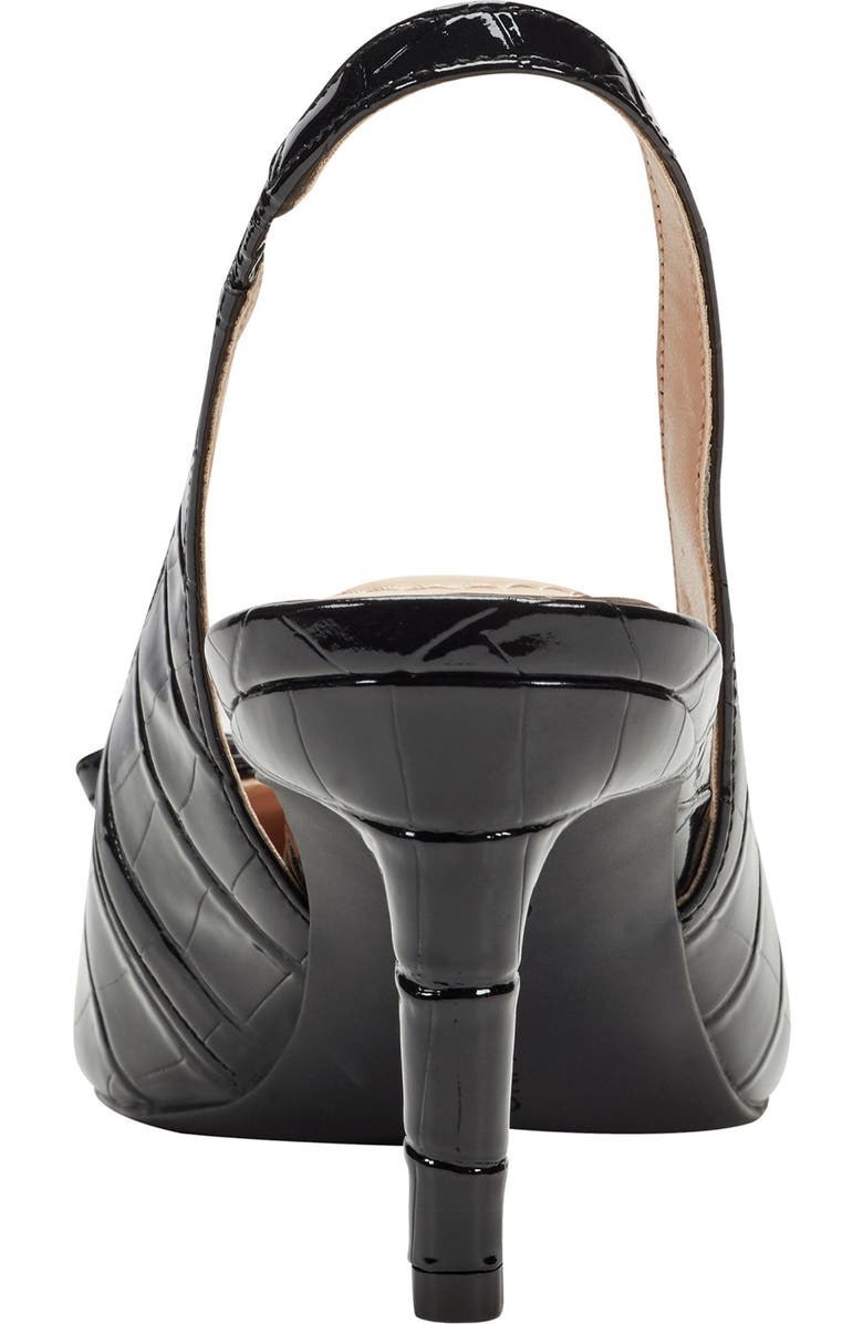 Bandolino Shane Slingback Pump, Alternate, color, Black Emobssed