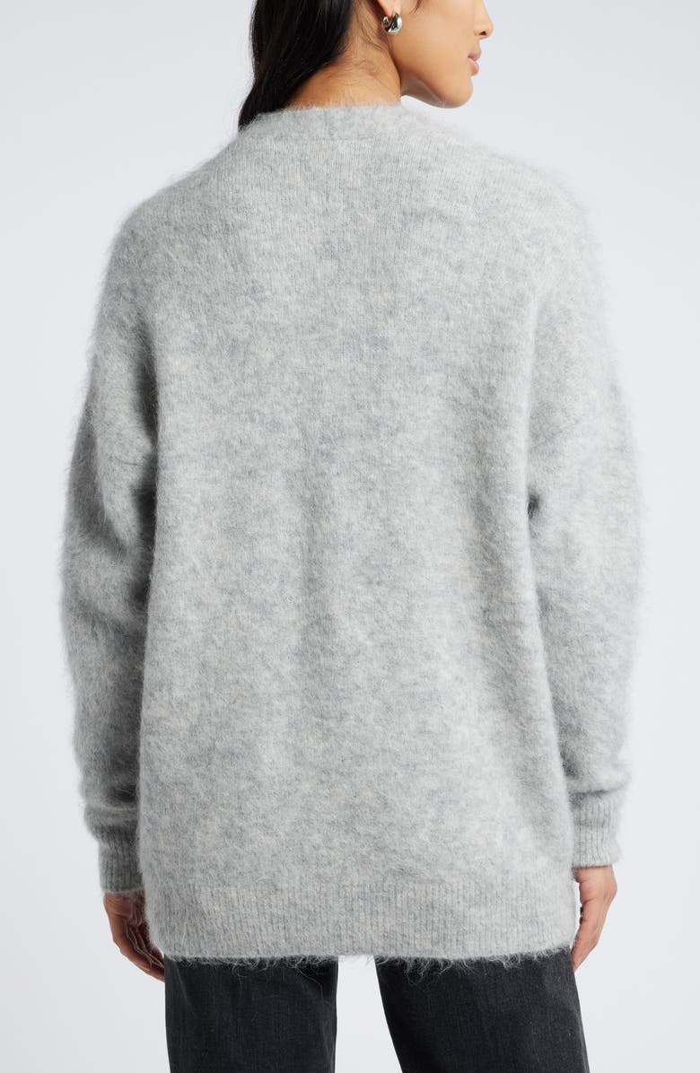 Nordstrom Fuzzy Textured Alpaca Blend Cardigan, Alternate, color, 