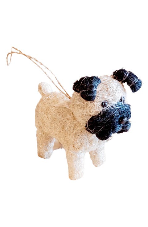 Pug Handwoven Ornament