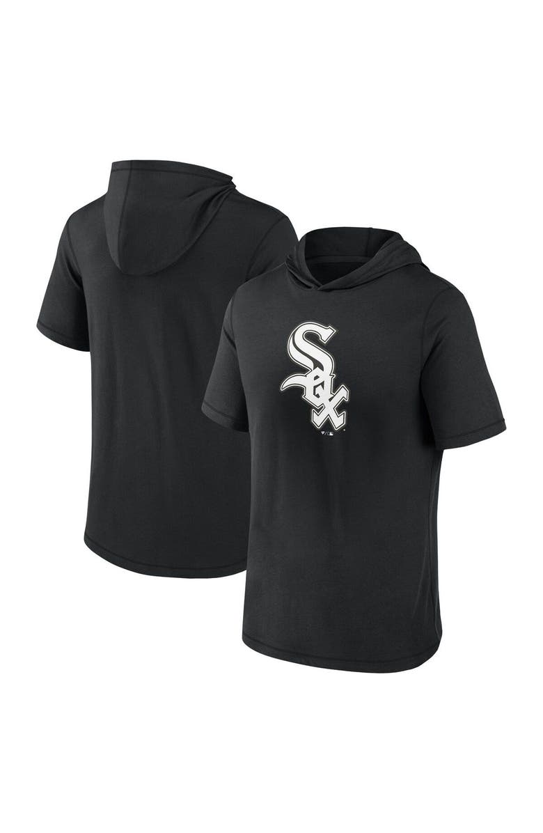 FANATICS Men's Fanatics Branded Black Chicago White Sox Short Sleeve Hoodie T-Shirt, Main, color, Black