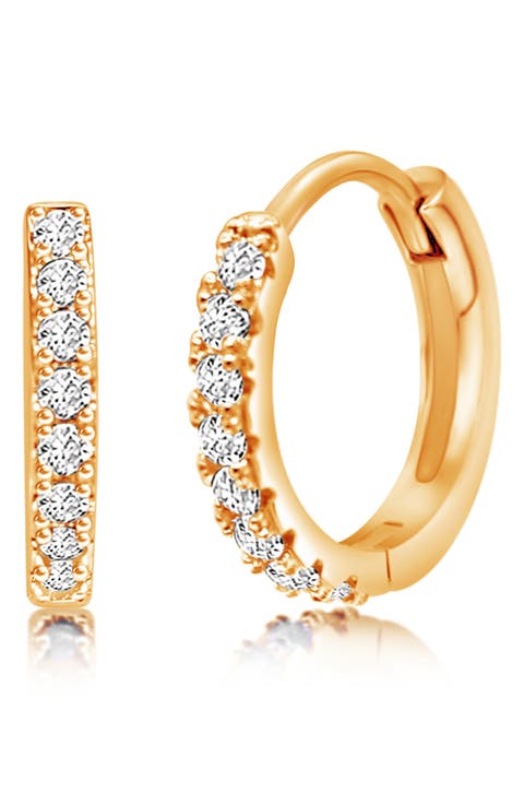 Kids' Pavé Crystal Hoop Earrings