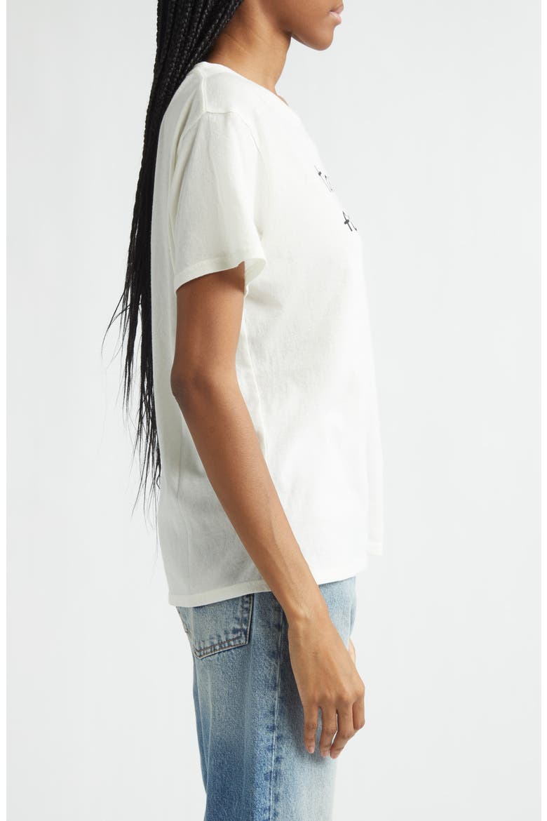 Too Sober Cotton & Cashmere Graphic T-Shirt, Alternate, color, ECRU WHITE