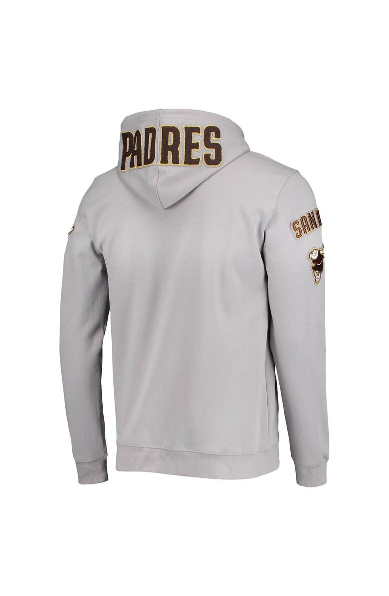PRO STANDARD Men's Pro Standard Gray San Diego Padres Team Logo Pullover Hoodie, Alternate, color, 