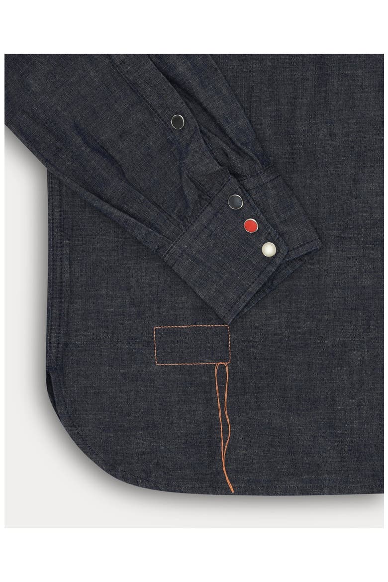 Ntex Texan Japanese Chambray Shirt, Alternate, color, Indigo Rinse