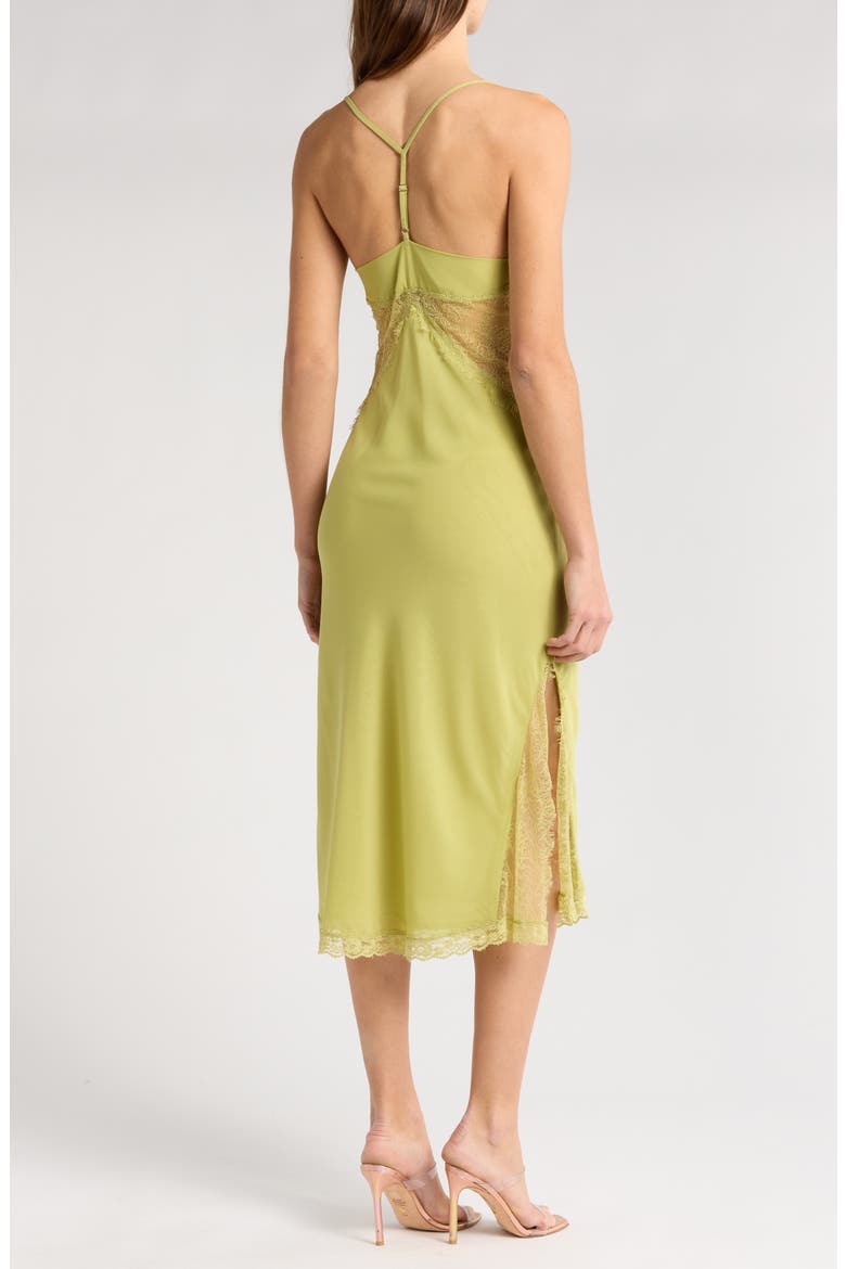 Lace Slip Dress, Alternate, color, OLIVE