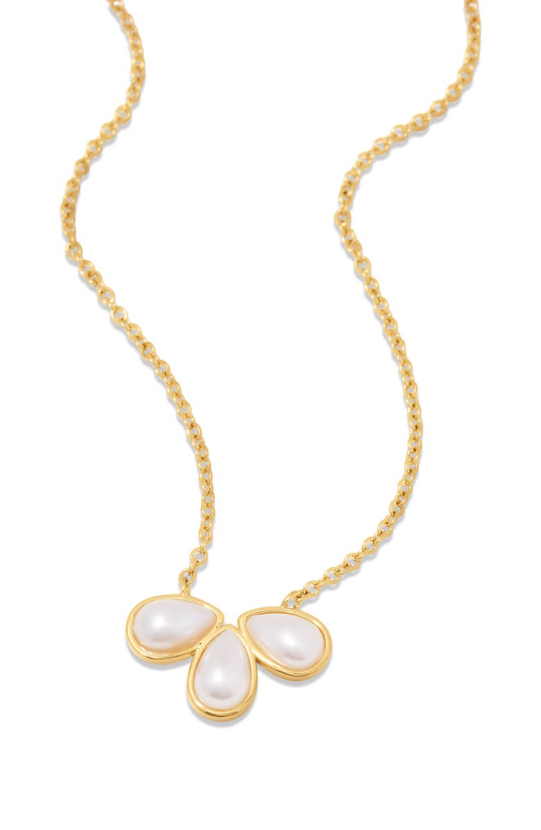 Brook and York Sandy Imitation Pearl Pendant Necklace, Alternate, color, 