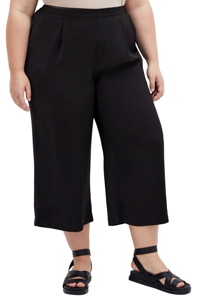 City Chic Brigitta Crop Wide Leg Pants, Alternate, color,