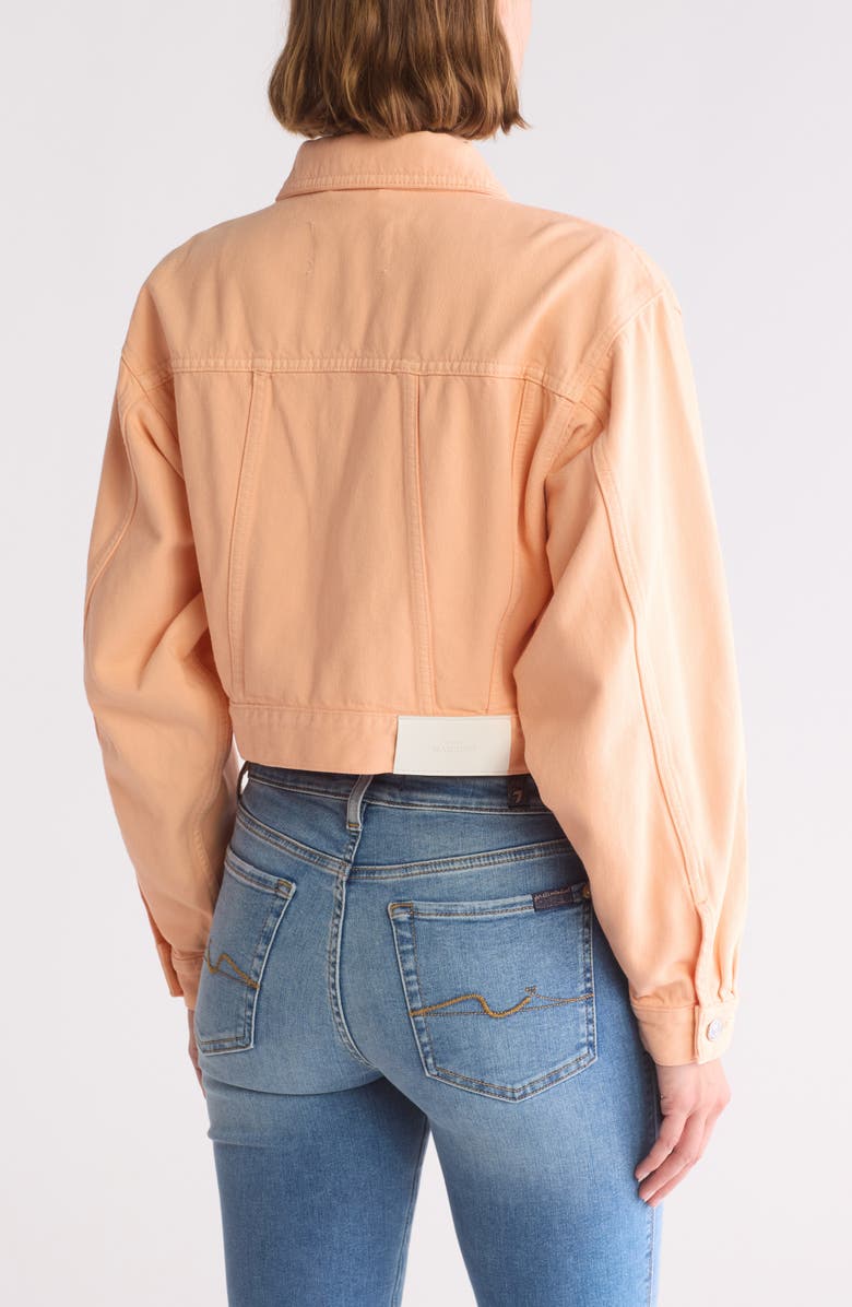 7 For All Mankind Cropped Trucker Jacket, Alternate, color,