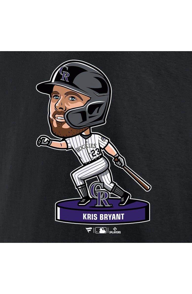 FANATICS Men's Nike Kris Bryant Black Colorado Rockies Bobblehead T-Shirt, Alternate, color, 