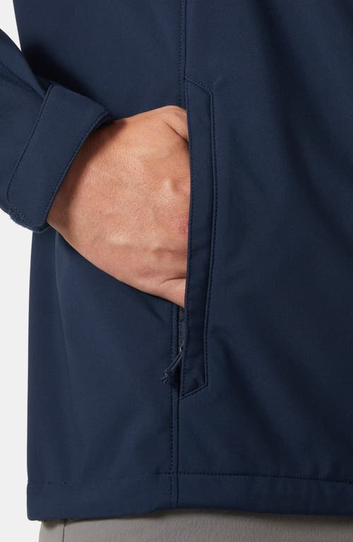 Helly Hansen Paramount Water Resistant Softshell Jacket In Navy 597