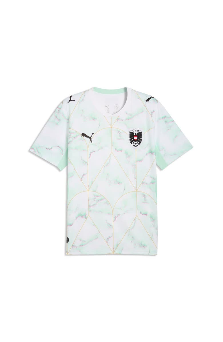 PUMA Men's Puma White Austria National Team 2026 Away Replica Jersey, Alternate, color, White