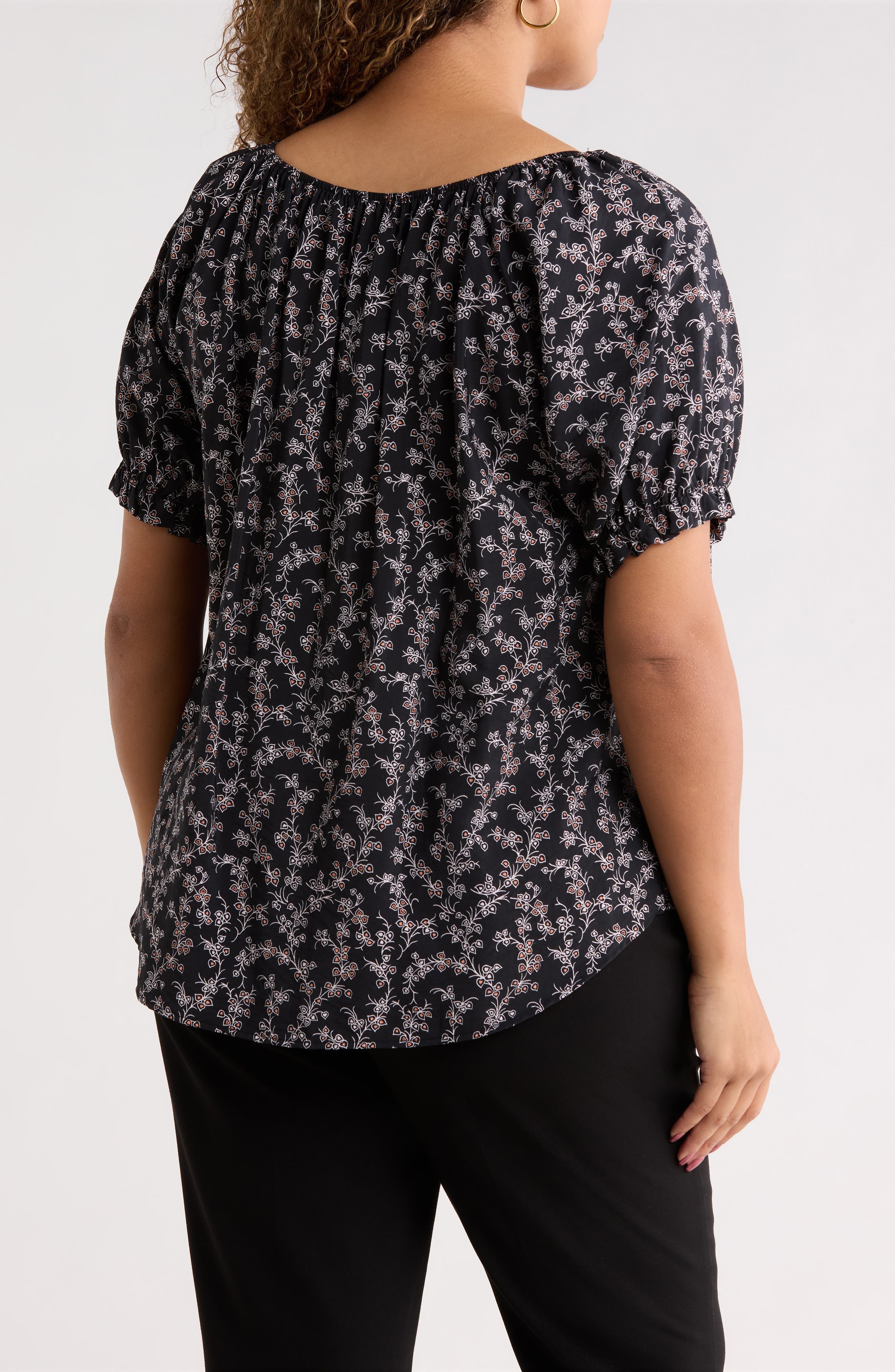 Floral Short Sleeve Top - image 2