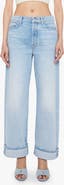 MOTHER The Dodger Button Hover Cuff Wide Leg Jeans
