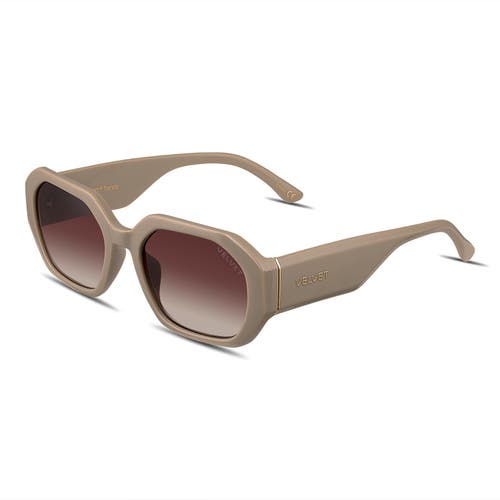Velvet Eyewear Heart Face Shape Sunglass Style Box In Brown