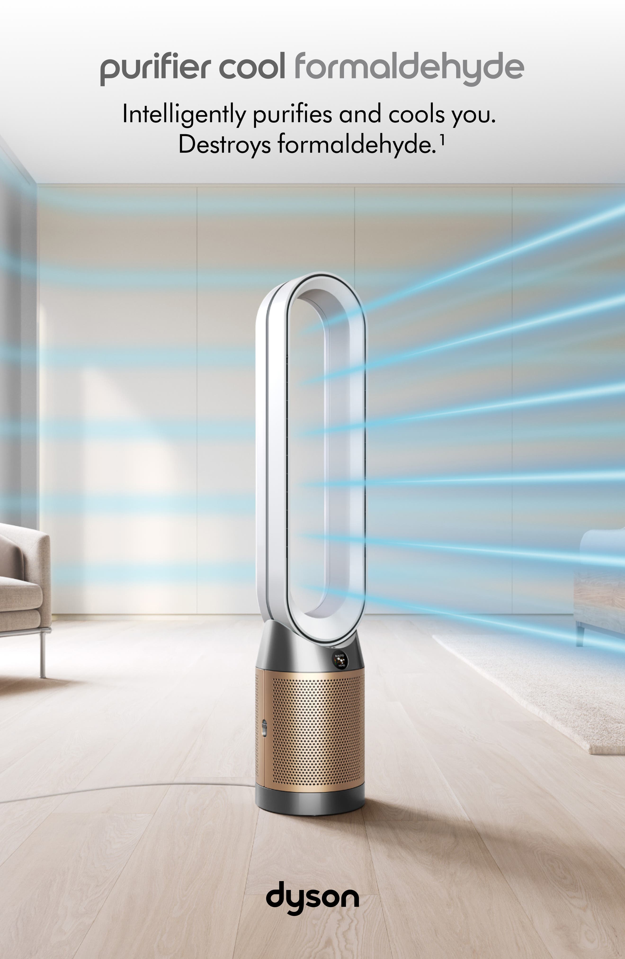 Dyson Purifier Cool Formaldehyde™ TP09 Purifing Fan - White/Gold