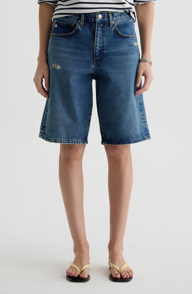 AG Thalia Denim Bermuda Shorts, Main, color, 11 Years Enrich