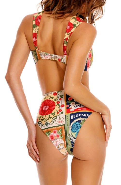 Agua Bendita Malory Harvest Bikini Top In Orange