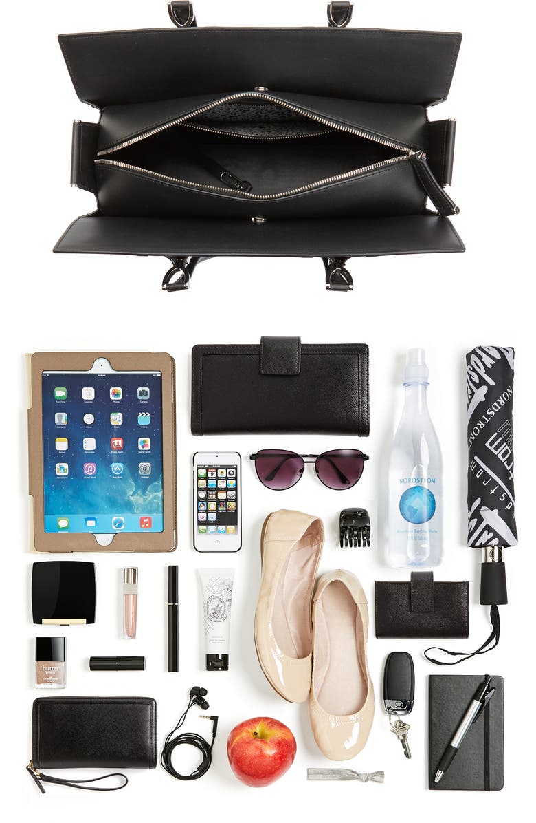 Longchamp Paris Premier Leather Tote, Alternate, color,