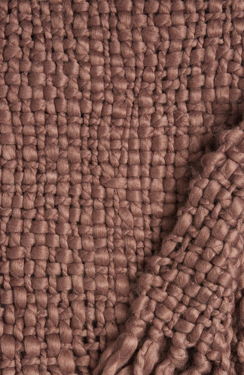 Nordstrom Chunky Handwoven Throw Blanket, Alternate, color, Brown Bitter