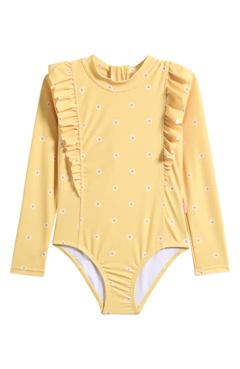 Kids' Daisy Chain One-Piece Rashguard Swimsuit (Toddler, Little Kid & Big Kid)